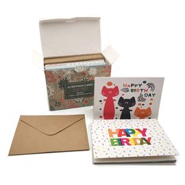 Matt-Laminierungs-kundenspezifische Papiergruß-Karte, kundenspezifisches Geschenk-Karten-Drucken