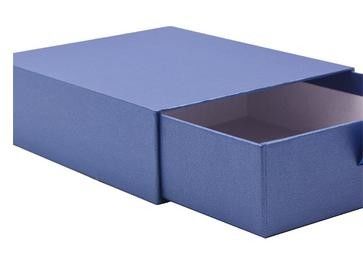Blaue faltbare Papierkasten-Speicher-Fach-Geschenkbox-Kunstdruckpapier-Matt-Laminierung
