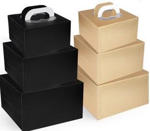 Personifizierter dekorativer Papierkasten mit Griff-Fach-Kasten-Verpackenschwarzem