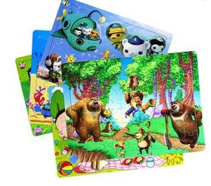 48 Stücke Kinderbedruckbare Papier-spielt bedruckbares Pappspielzeug-Spiel-Papier-Puzzlespiel-Auto